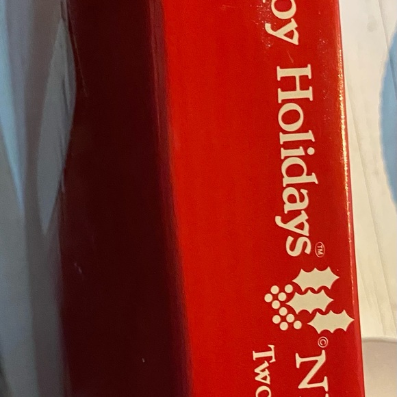 Vintage Nikko "Holiday Greetings" two tiered serving tray made in Japan - Picture 2 of 4